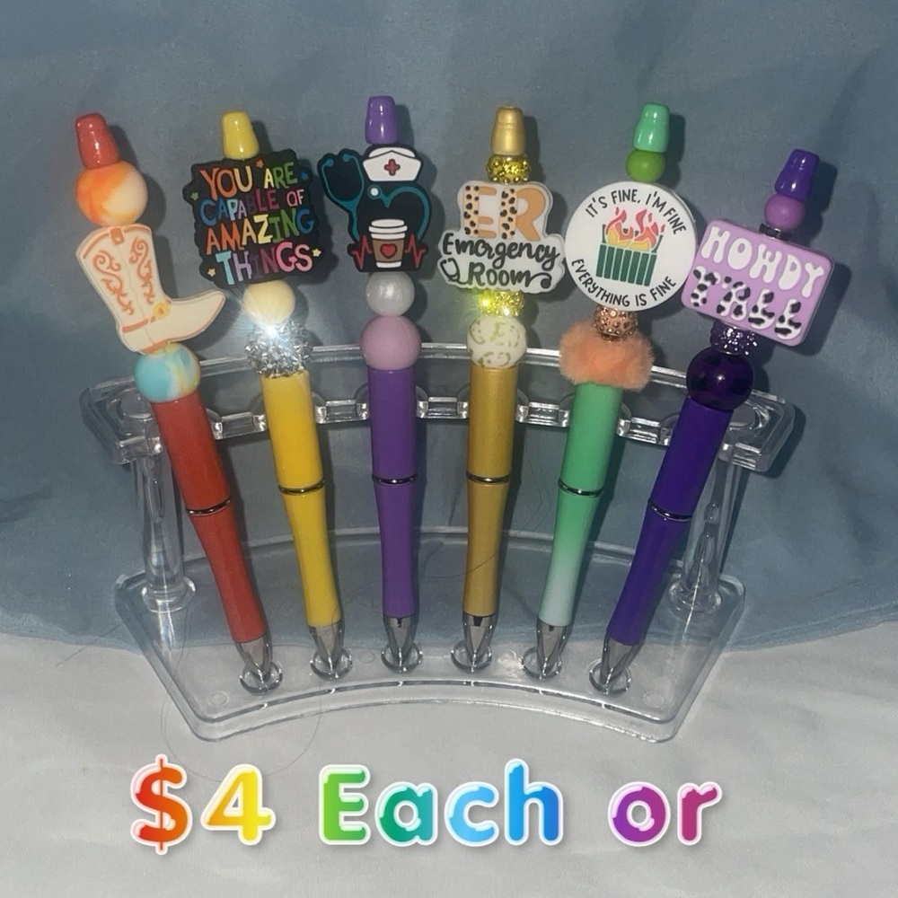 Homemade beaded Ink Pens - Picture 3 of 15